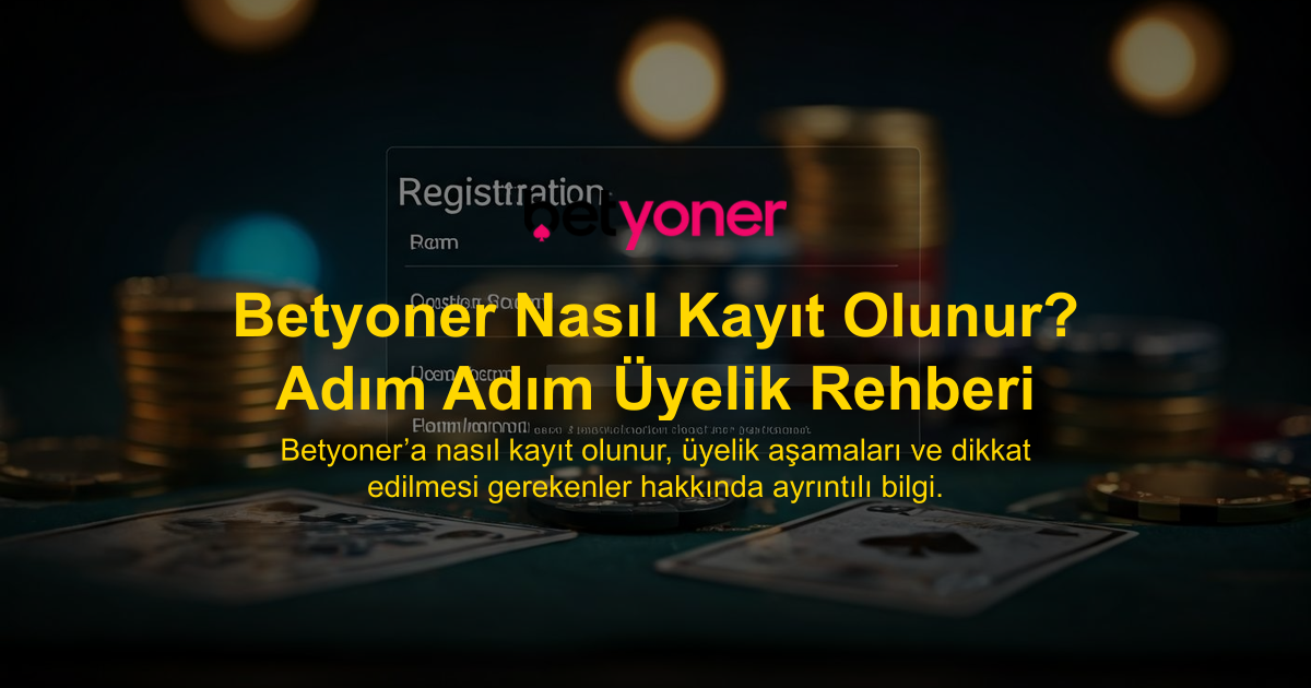 Betyoner Nasıl Kayıt Olunur? Adım Adım Üyelik Rehberi